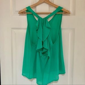 Ya Los Angeles ruffle back tank top